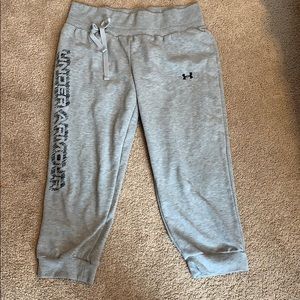Under armor sweatpant capris
